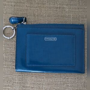 Coach Darcy Patent Leather Skinny Wallet